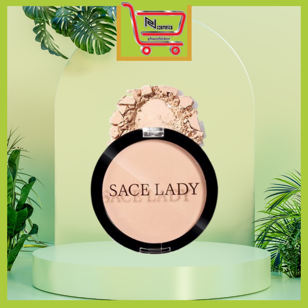 Phấn phủ Sacelady,dạng nén,kiềm dầu và chống thấm nước,che khuyết điểm,PHUCNHIcosmetics,MP3