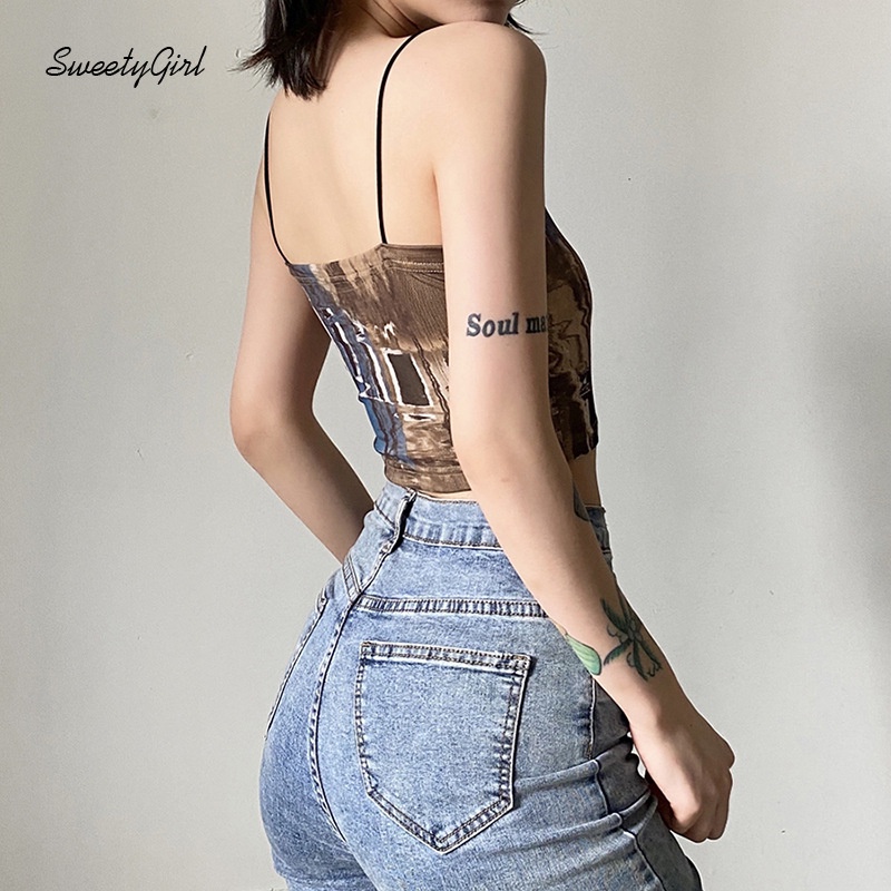 Áo Hai Dây Màu Trơn Hở Lưng Thời Trang Gợi Cảm 2022 Cho Nữ