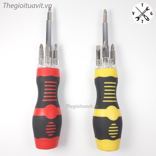 Tua vít LED siêu sáng 5 trong 1 dùng pin AAA