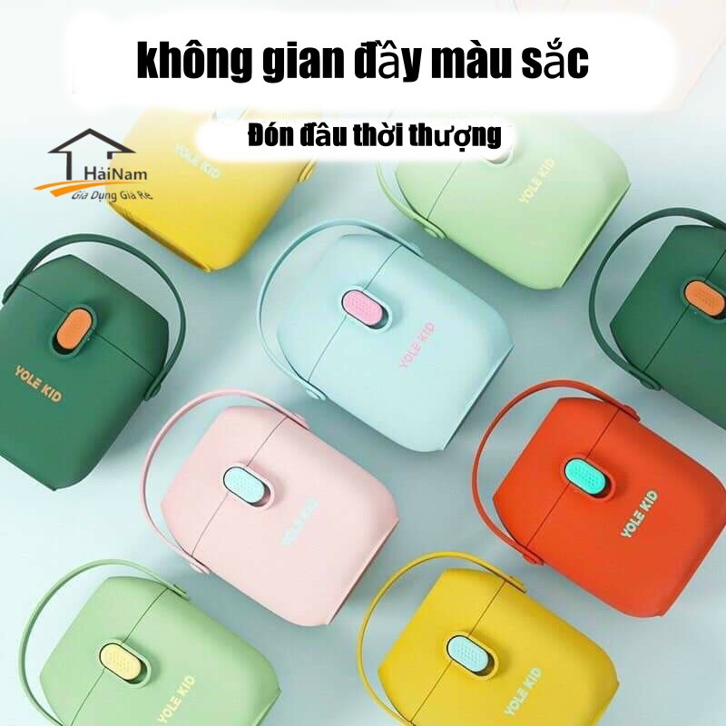 ( HÀNG LOẠI 1) Hộp Đựng Sữa Cho Bé 2 Ngăn, Hộp chia sữa đi du lịch, Hộp đựng sữa bột cho bé( GIAO MÀU NGẪU NHIÊN)
