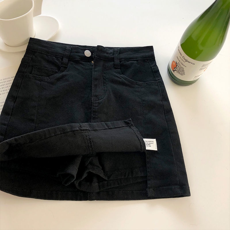 Chân Váy Denim Lưng Cao Dáng Chữ a Xẻ Tà Thời Trang Mùa Hè Hàng Mới Dành Cho Bạn Nữ