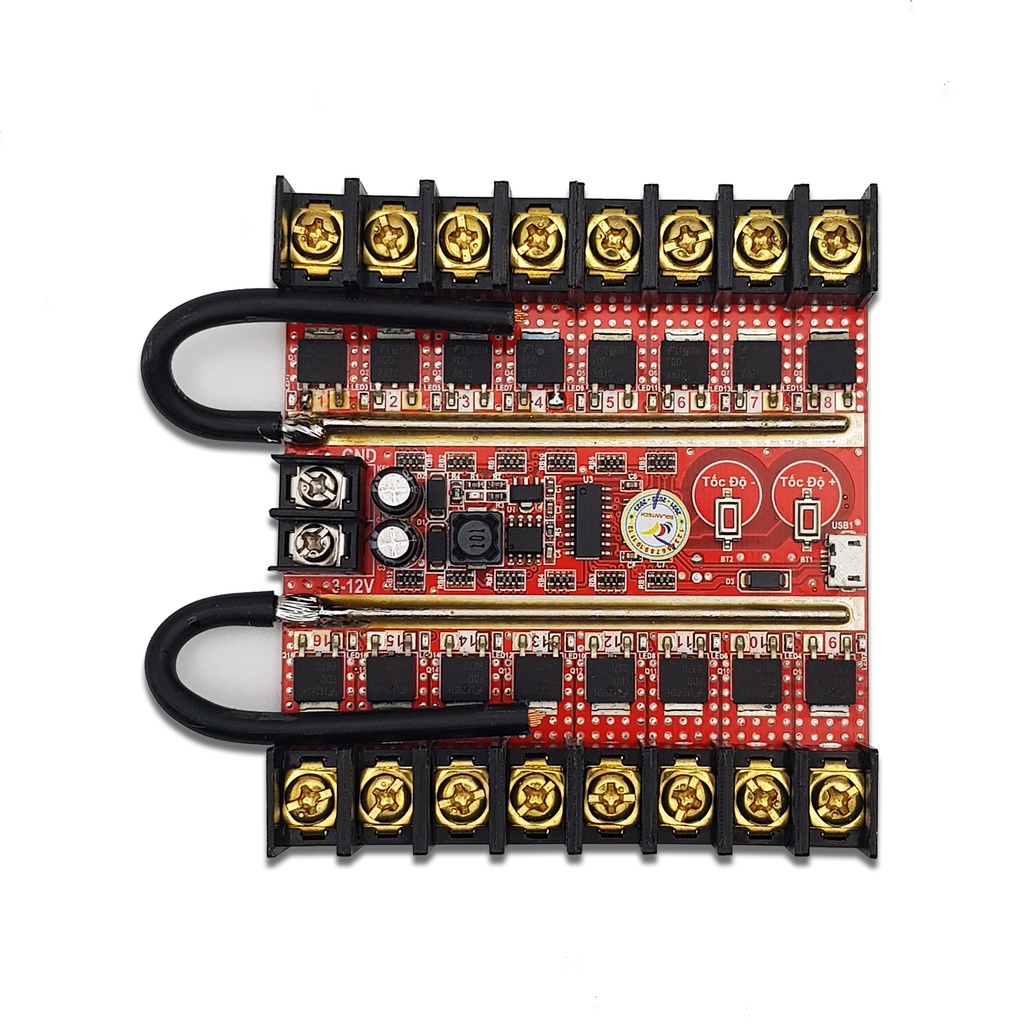 Mạch vẫy 16 kênh công suất (30A/kênh) - TẶNG DÂY CÁP MICRO USB
