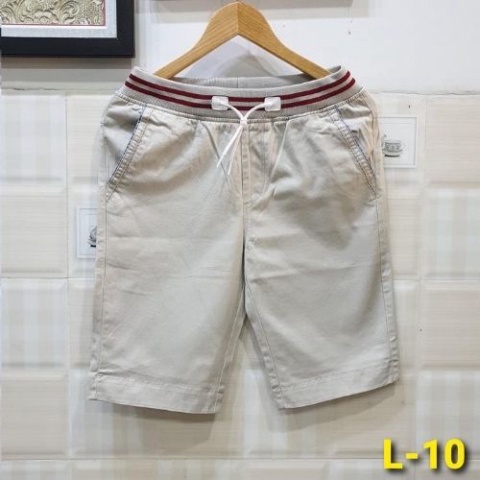 ⭐ Quần Short Kaki Nam Lưng Bo QR Có Dây Rút Chất Kaki Co Giản Mềm Mịn _KVINDstore08