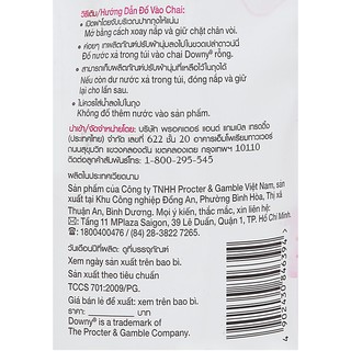 nước xả vải downy sakura túi