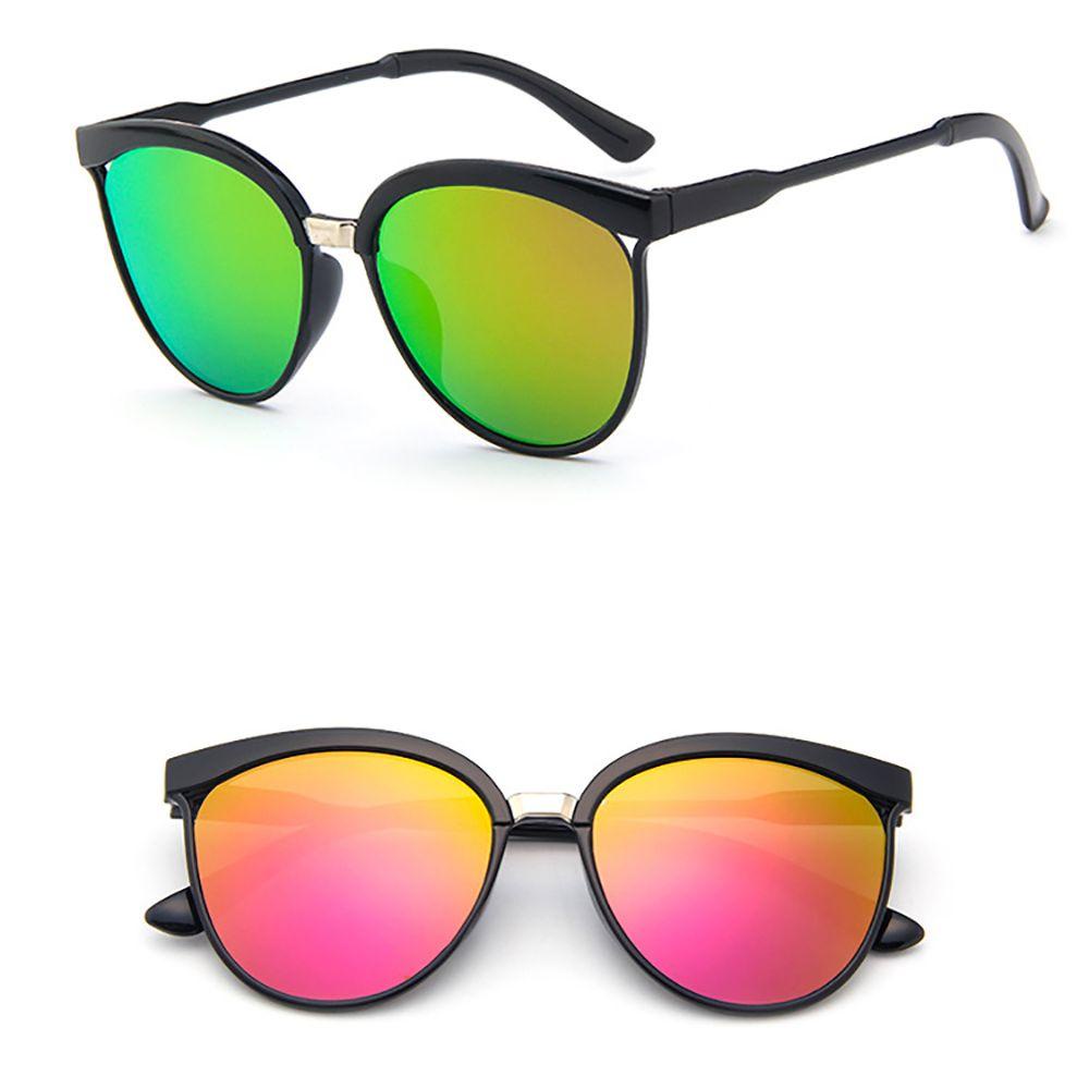 Kính Chống Tia UV Phản Quang Gọng Lớn Phong Cách Hàn Quốc Cho Nam Và Nữ