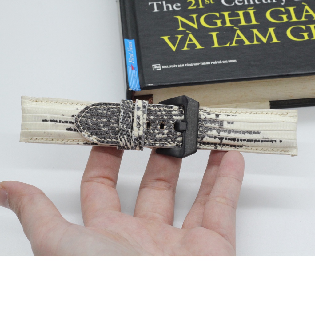 Dây Da Đồng Hồ, Dây Đồng Hồ Da Kỳ Đà Thật Cao Cấp Được Hoàn Thiện Thủ Công, Sản Phẩm Kèm Khóa+Chốt+Tool Tháo BH 6 Tháng