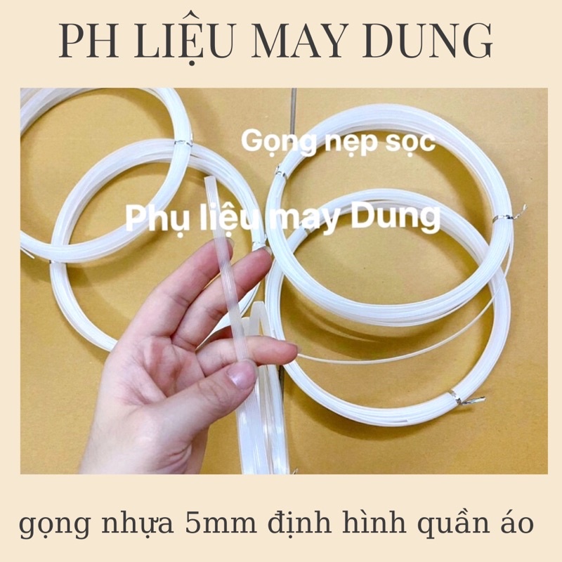 gọng nhựa nẹp sọc bảng 5mm bó 8-9 mét