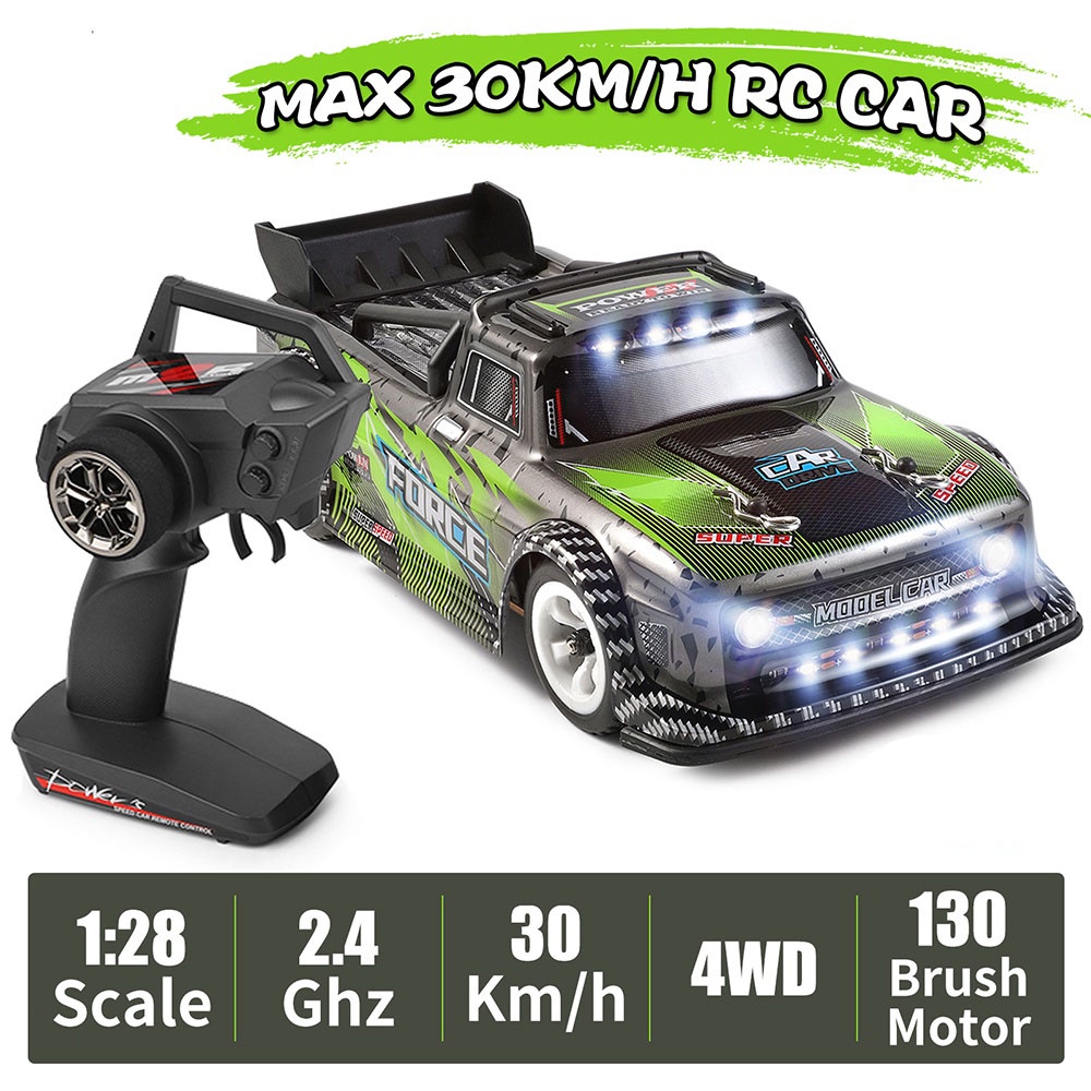 Xe điều khiển từ xa Wltoys 284131- bản 1:28 Rc Drift Car bánh răng hợp kim, đèn led siêu sáng tốc độ 30km/h Chính Hãng
