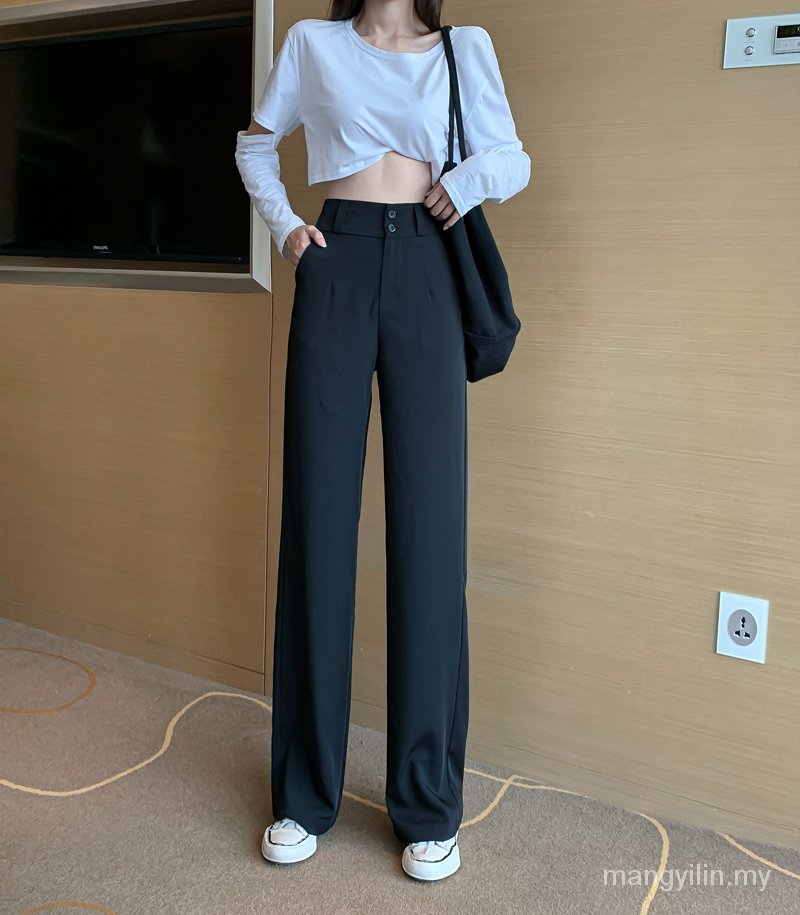 Quần Dài Ống Rộng Lưng Cao Tôn Dáng Hợp Thời Trang | BigBuy360 - bigbuy360.vn