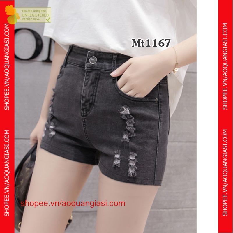 Quần short jean nữ mẫu mới mt1167 Aoquangiasi.com năng động