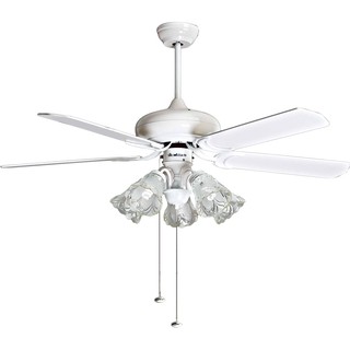 Quạt trần Mountain Air 52YFA-004A đèn chùm 5 cánh gỗ