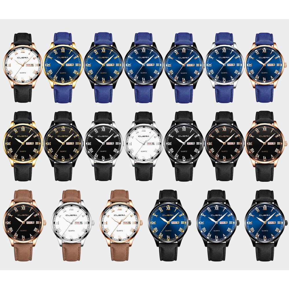 Đồng hồ thể thao CRRJU 892L chất liệu sa phong cách doanh nhân không thấm nước chuyên dụng cho nam