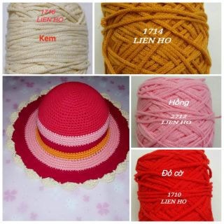 SỢI DỆT COTTON MÀU TRƠN 2MM