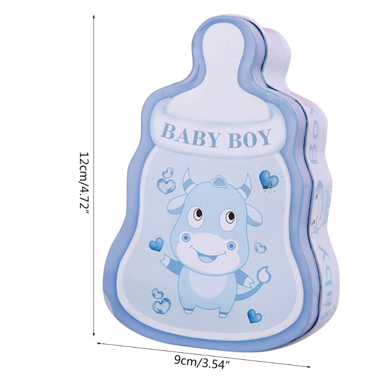 Hộp Thiếc Rỗng Đựng Kẹo / Sữa Em Bé Bằng Kim Loại