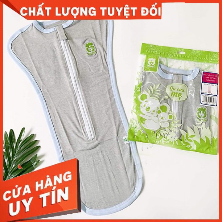 Túi ngủ mipbi ️🏆️CAM KẾT CHÍNH HÃNG🏆 cao cấp chất liệu cotton đem đến sự thoải mái cho bé, Ủ kén cho bé