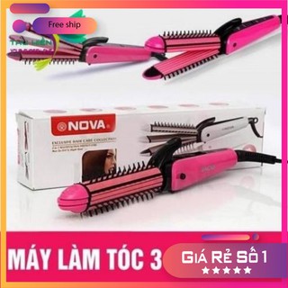 Máy Làm Tóc 3 Trong 1 NOVA (Uốn, Duỗi, Bấm) [HÀNG CHÍNH HÃNG]