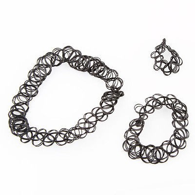 flowersqueen Vòng cổ choker co dãn phong cách Retro Gothic