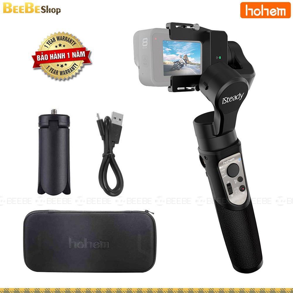 HOHEM iSteady Pro 3 - Gimbal Chống Rung Cho GoPro Hero, Camera Action, Chuẩn Chống Nước IPX4, Hoạt Động 12 Giờ, Kết Nối | BigBuy360 - bigbuy360.vn