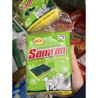 Miếng rửa chén 2 mặt samram