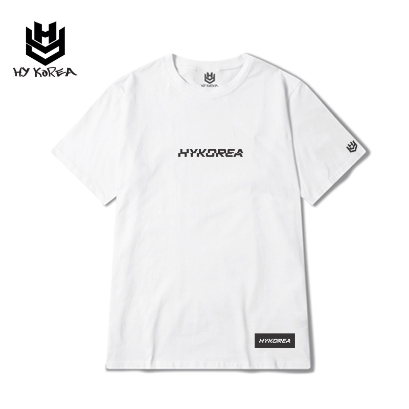 Áo Thun Tay Lỡ 100 Cotton HY Korea In Hình HYKOREA 334 Form Rộng Nam Nữ