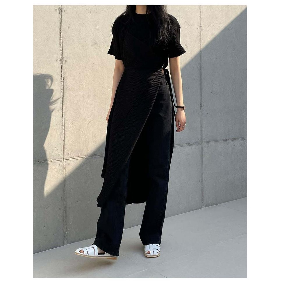 Đầm Xẻ Tà Thắt Dây Thời Trang Mùa Hè Kiểu Mới 53672