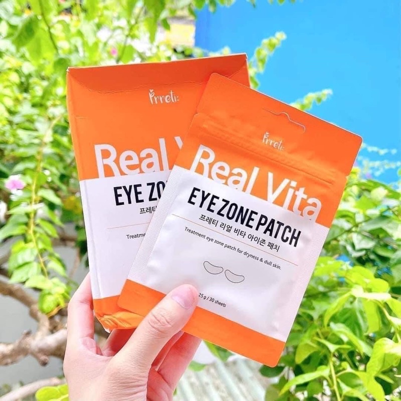MẶT NẠ MẮT PRRETI REAL VITA EYEZONE PATCH GÓI 30 MIẾNG