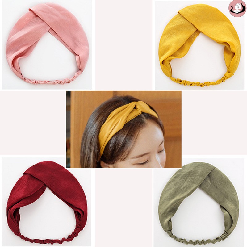 Băng Đô, Turban Cài Tóc Co Giãn Dễ Thương Cho Nữ Phong Cách Hàn Quốc - Việt Thư