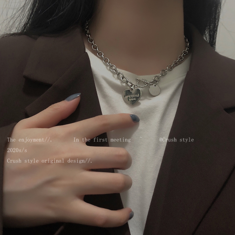 vòng cổ Mặt Trái Tim Phong Cách Harajuku