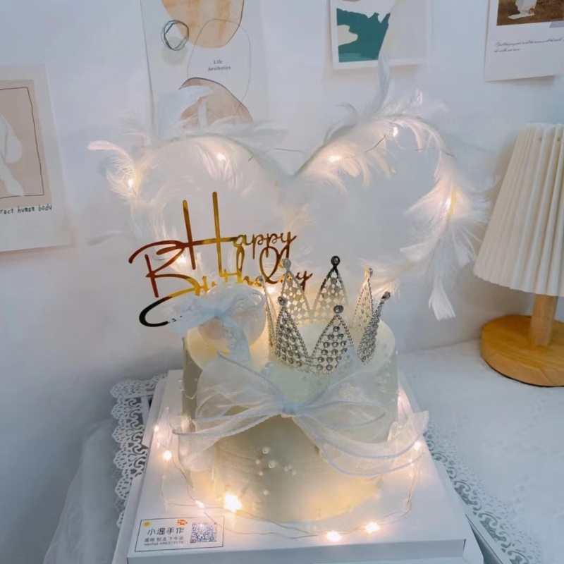 Vương Miện Chữ Happy Birthday Đính Kim Cương Giả Sang Trọng