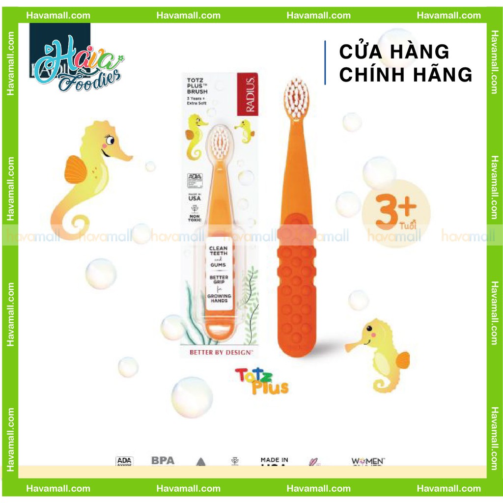 Bàn Chải Hữu Cơ Siêu Mềm Cho Bé RADIUS