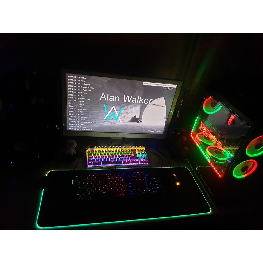 Miếng lót chuột LED RGB - Mousepad Led RGB full size 80cm x 30cm