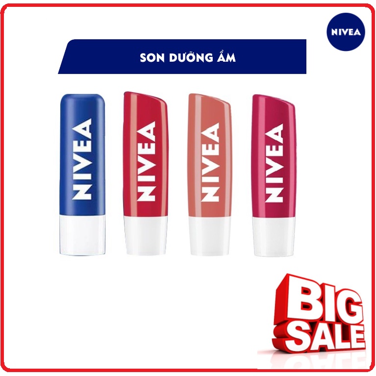 Son Dưỡng Ẩm NIVEA Giúp Cải Thiện Làn Môi Tươi Tắn (4.8g)