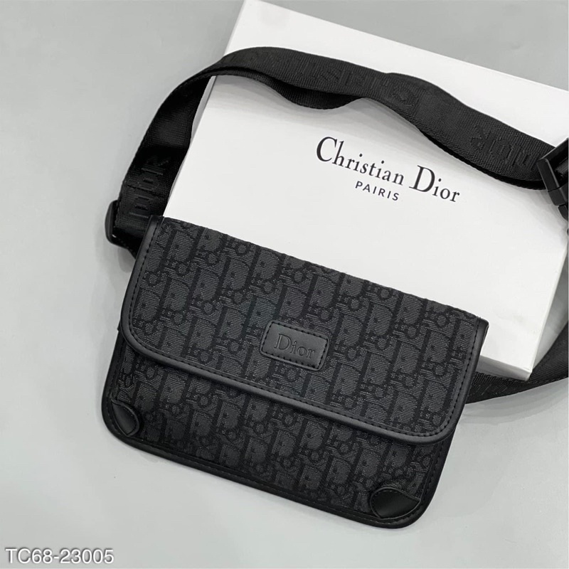 Túi đeo chéo dior hàng dệt siêu nét -túi chéo dành cho nam nữ