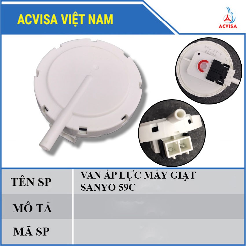 VAN ÁP LỰC MÁY GIẶT SANYO 59C