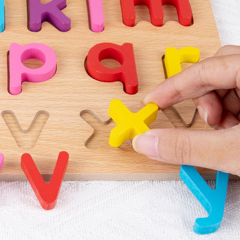 Bảng chữ cái tiếng việt, bảng chữ cái gỗ nổi chữ và số cho bé, kích thước 30x22cm, giúp bé phát triển tư duy