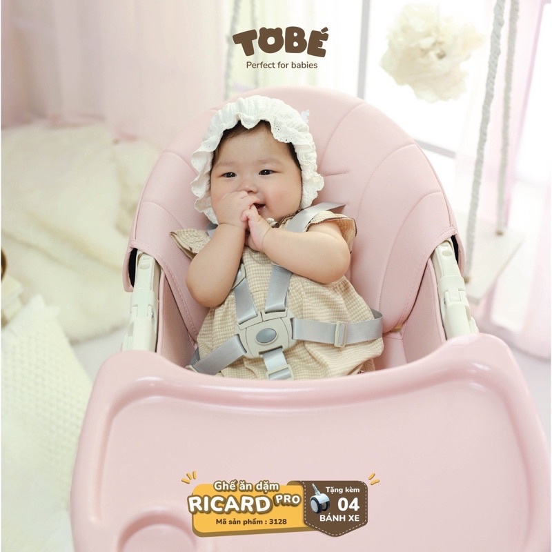 Ghế Ăn Dặm TOBÉ Ricard Pro Cho Bé Từ 6M+