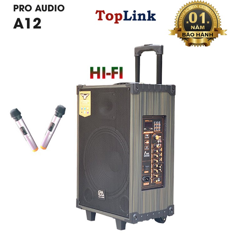 Loa Kéo Di Động - Loa Kéo Karaoke Cao Cấp Công Suất 250W-500W A-12/ SKT 300 Siêu Bass