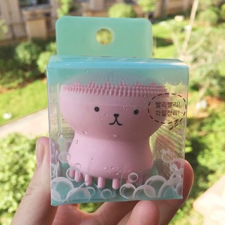 Cọ Rửa Mặt Và Massage Bạch Tuộc Jellyfish Silicon