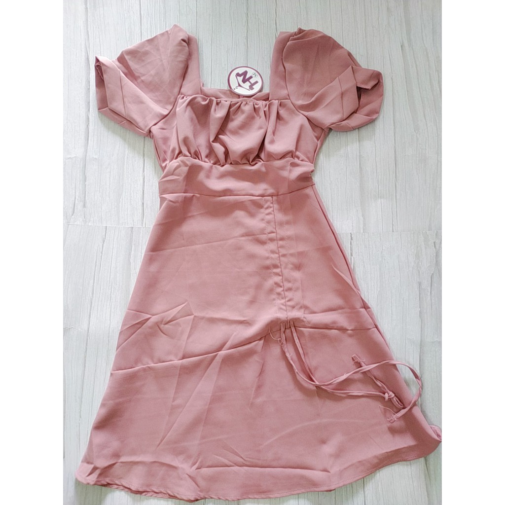 [Đủ size 45-71kg] Váy nữ - Freeship - Đầm Hồng, vàng trắng cổ vuông xòe đuôi cá sang trọng dự tiệc, dạo phố (big size) | BigBuy360 - bigbuy360.vn