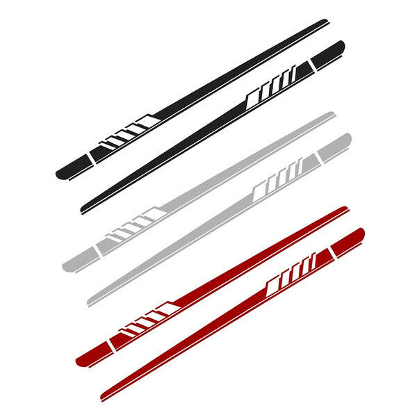 Bộ 2 Decal Dán Trang Trí Thân Xe Ô Tô Cá Tính