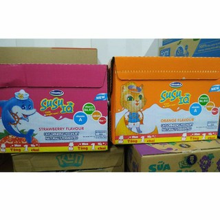 thùng Sữa Susu lọ IQ Vinamilk chai 80ml dâu hoặc cam ( 48 chai* 80ml )