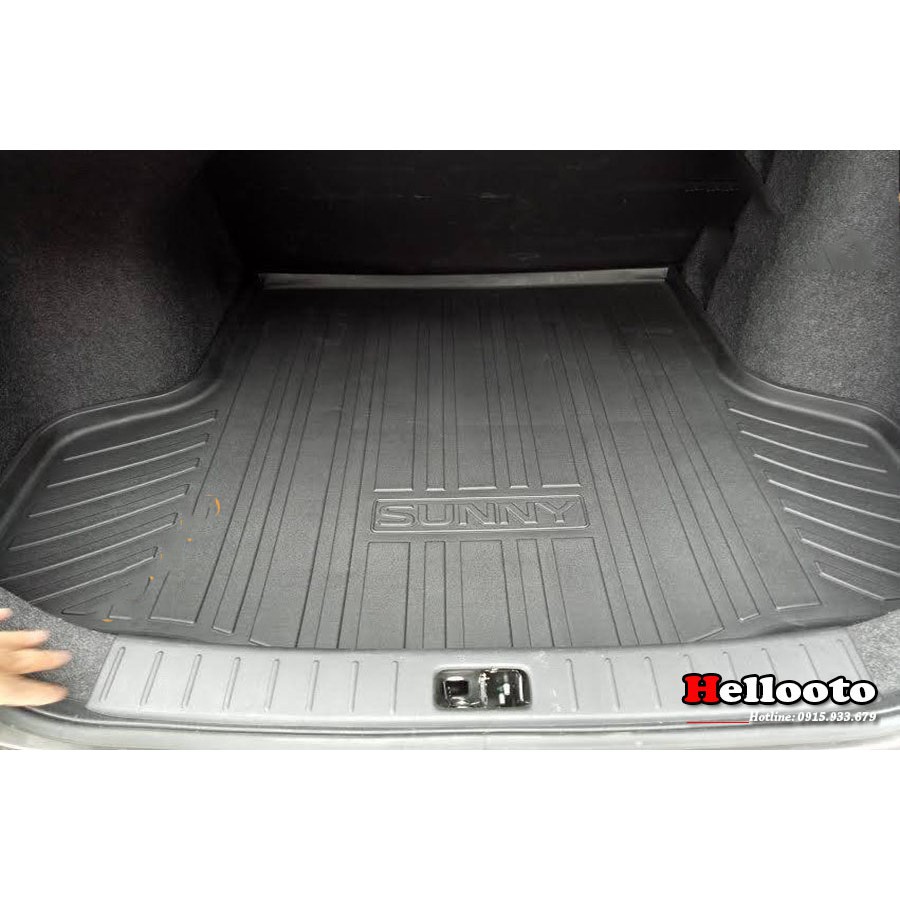 Lót cốp nhựa Nissan Sunny 2013 - 2023, nhựa dẻo đàn hồi
