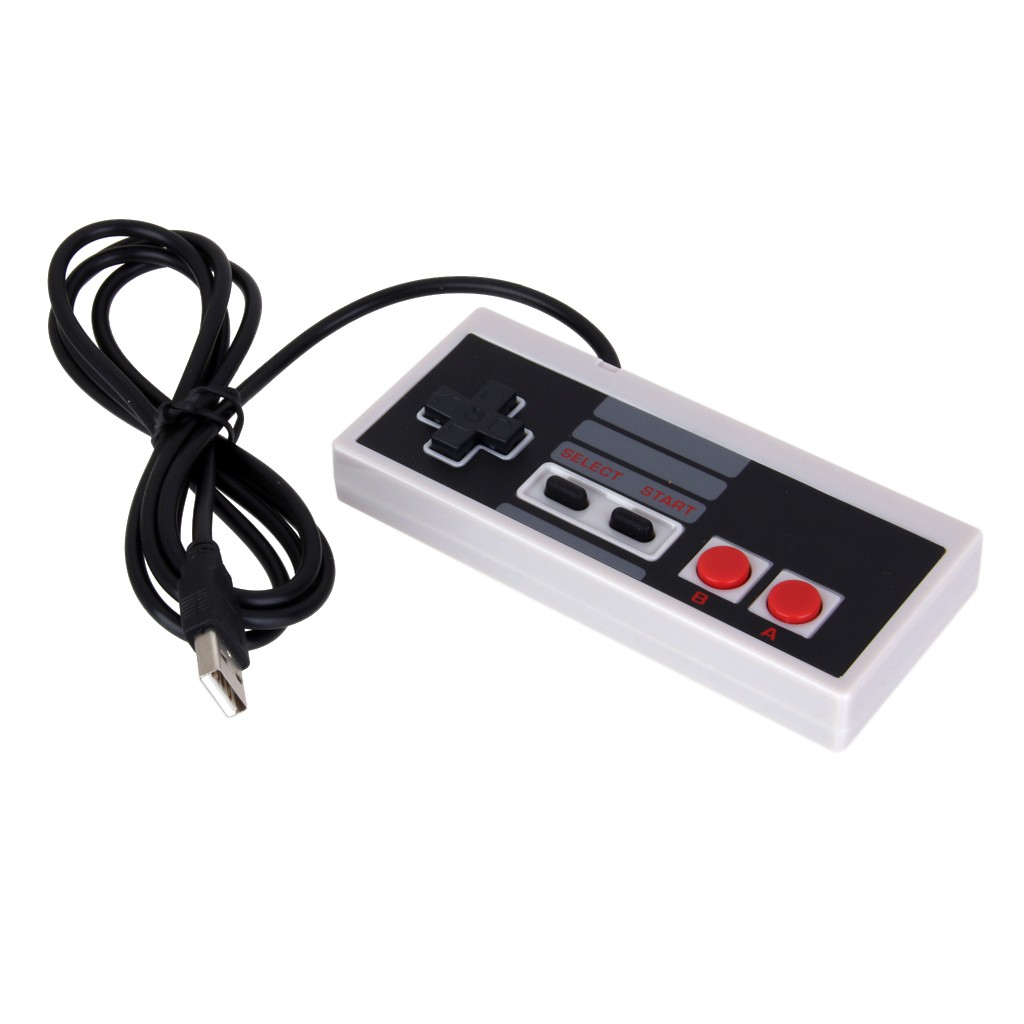 Tay cầm chơi game cổ điển kết nối USB cho Nintendo NES Windows PC