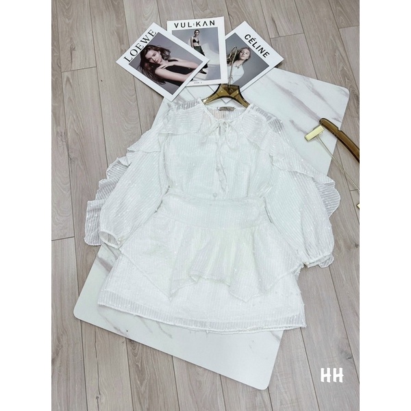 set áo ren mix cvay tầng 2màu sz sm