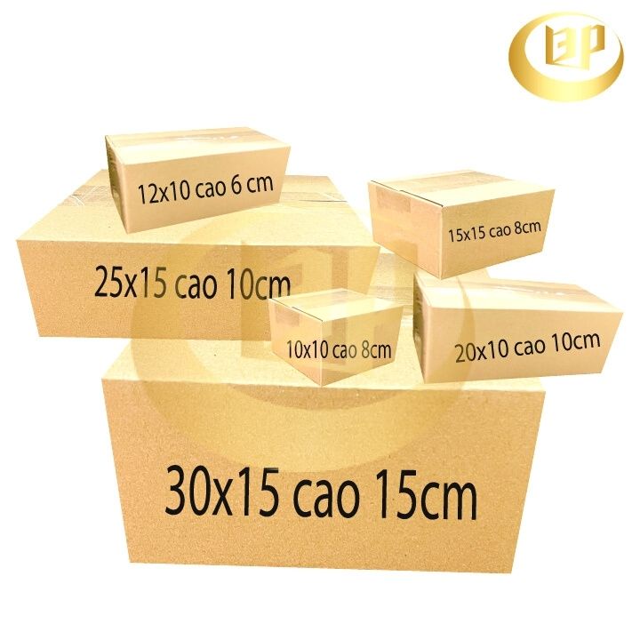 hộp carton đóng hàng nhiều size