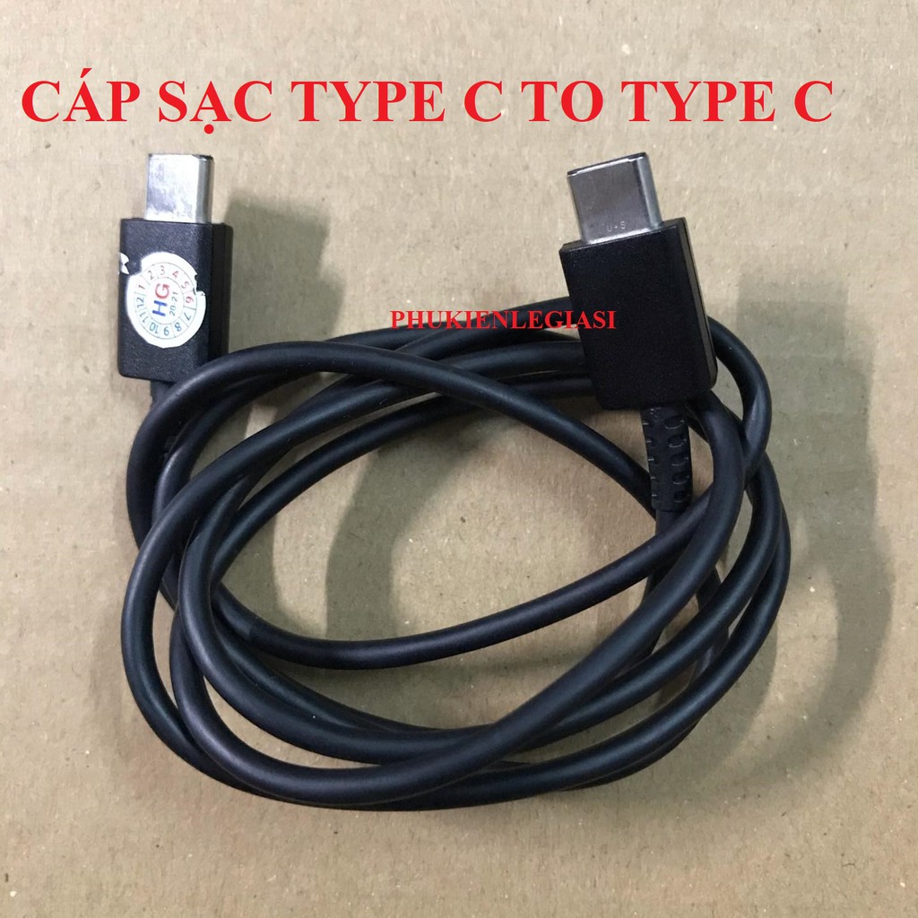 Cáp sạc Type C to Type C