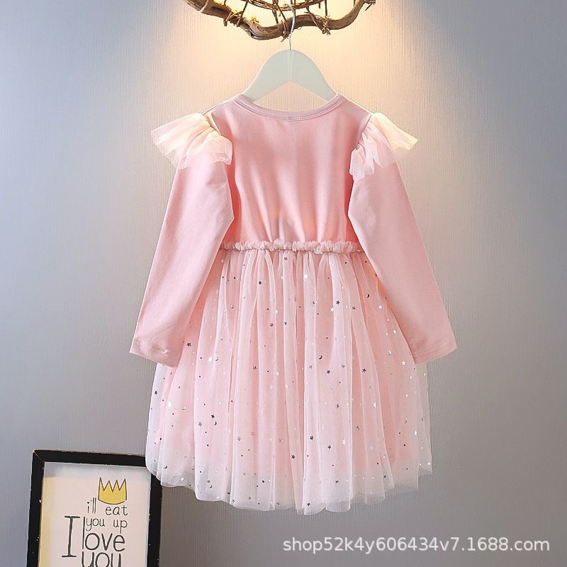 VA01 Váy Elsa  cho bé gái dễ thương,  đầm công chúa Elsa dài tay