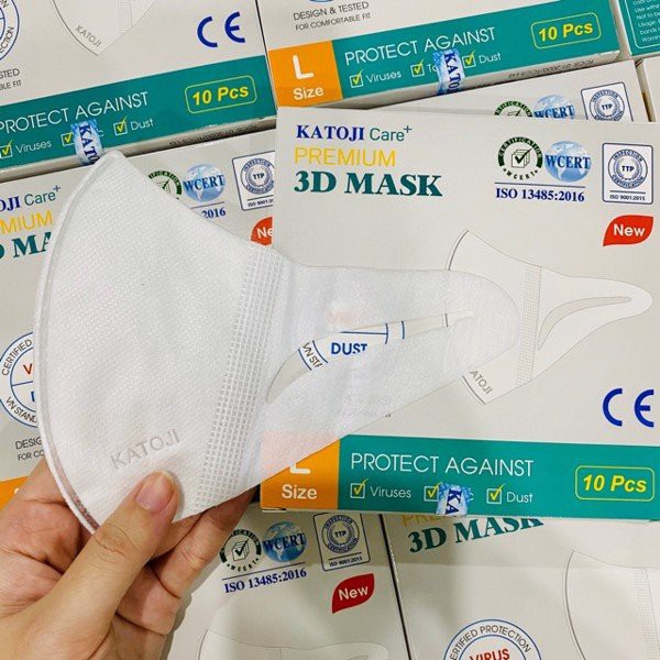 𝐊𝐇𝐀̂̉𝐔 𝐓𝐑𝐀𝐍𝐆 𝟑𝐃 𝐌𝐀𝐒𝐊 𝐗𝐔𝐀̂́𝐓 𝐗𝐈̣𝐍 KATOJI PREMIUM [hộp 10cái 4lớp] | BigBuy360 - bigbuy360.vn