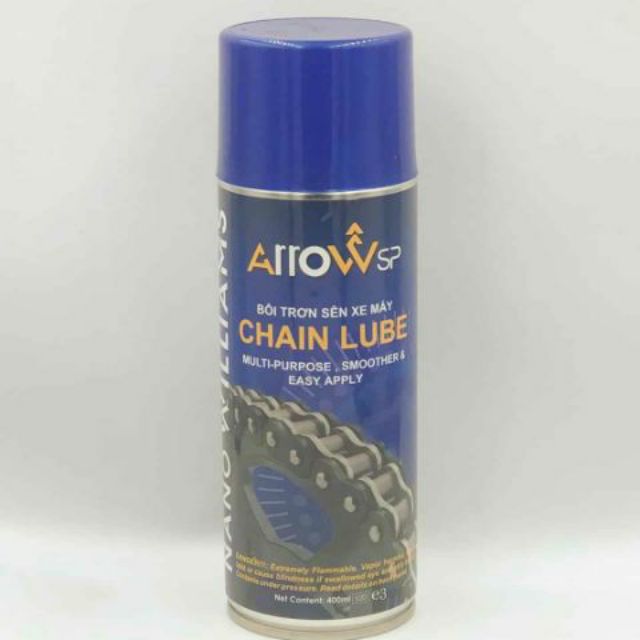 CHAI XỊT DƯỠNG SÊN ARROW CHAIN LUBE 400ML