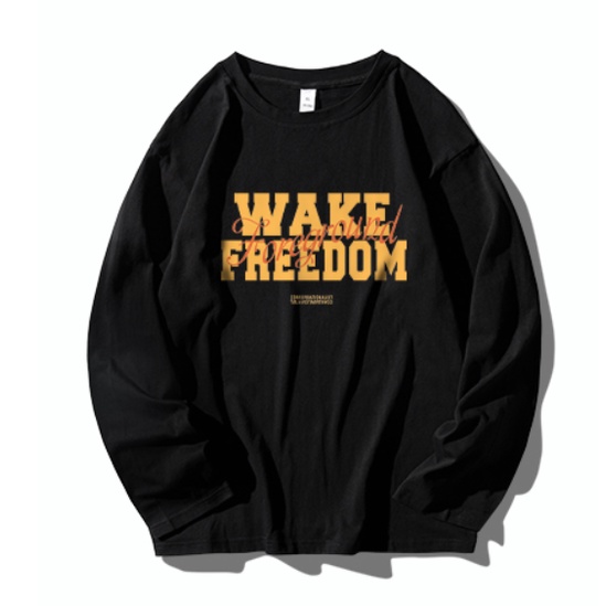 Áo SWEATER Nỉ Cổ Tròn Phong Cách WAKE FREEDOM Trẻ Trung, Nỉ Mịn Quảng Châu Hàng Cao Cấp Mix Đồ Hot Trend